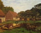 克劳德 莫奈 : Farmyard in Normandy